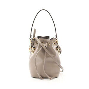 Fendi Montresor Handbag Leather Beige